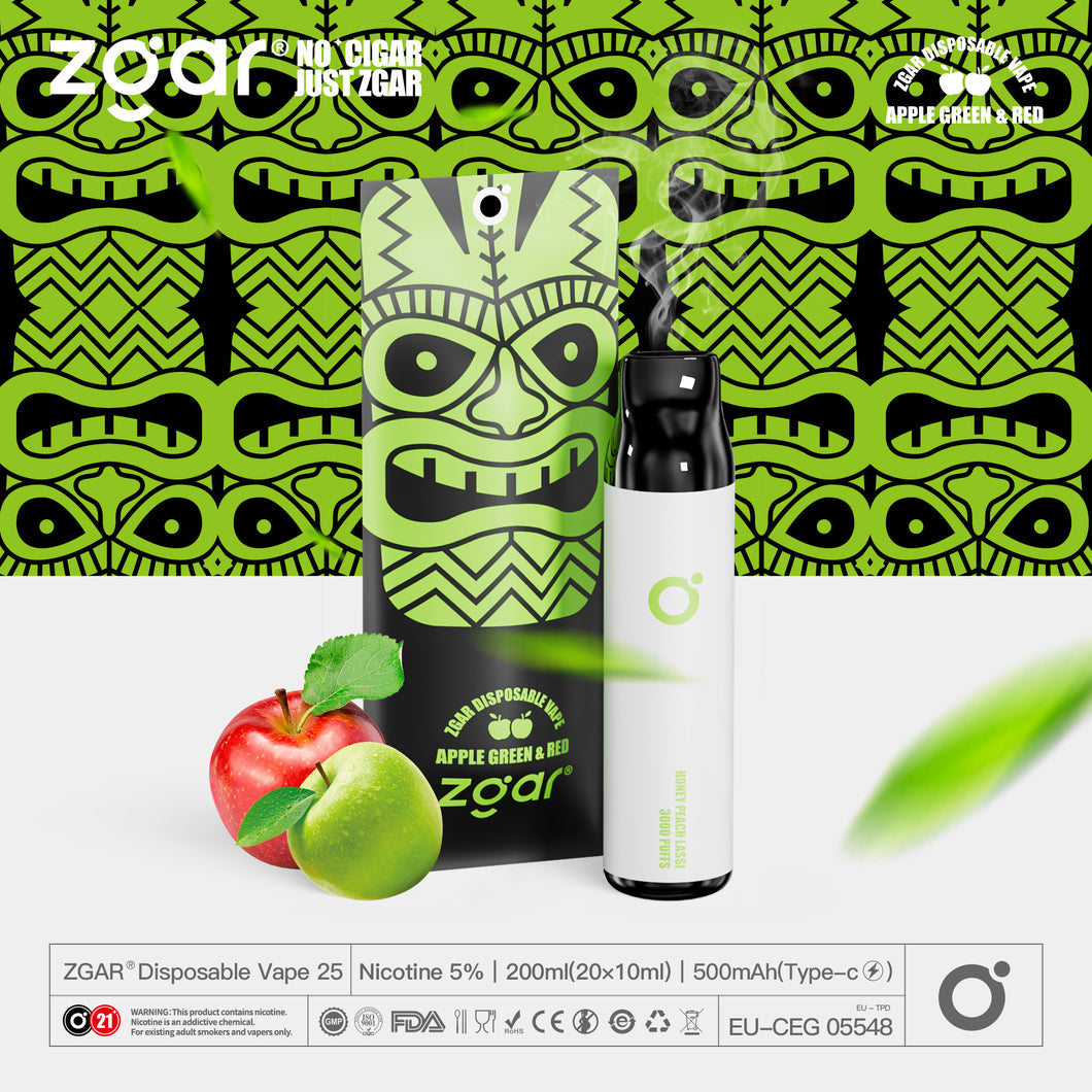 ZGAR ZG-25 3000 Puffs Disposable Vape nicotine 5% At best Price In Pakistan