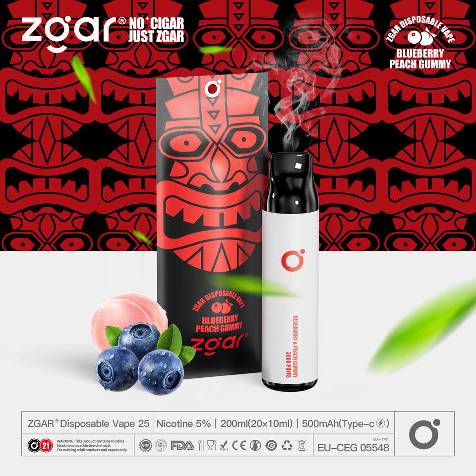 ZGAR ZG-25 3000 Puffs Disposable Vape nicotine 5% At best Price In Pakistan