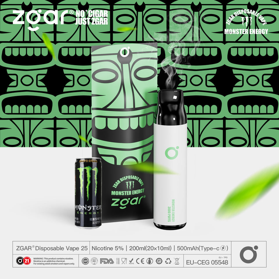 ZGAR ZG-25 3000 Puffs Disposable Vape nicotine 5% At best Price In Pakistan